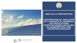Garantie décennale installations photovoltaiques Garantie décennale installations photovoltaiques
